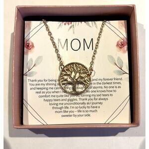 Tree of Life Mom Necklace-Gold Plated-New in Box